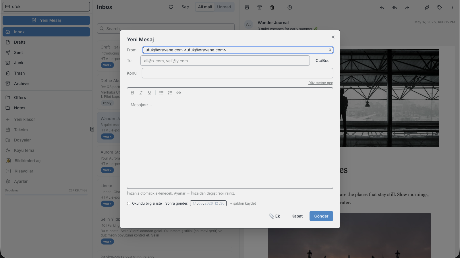 Mailz compose